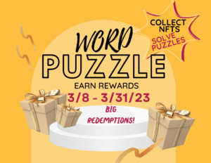 Mugz NFT Word Puzzle for March 2023