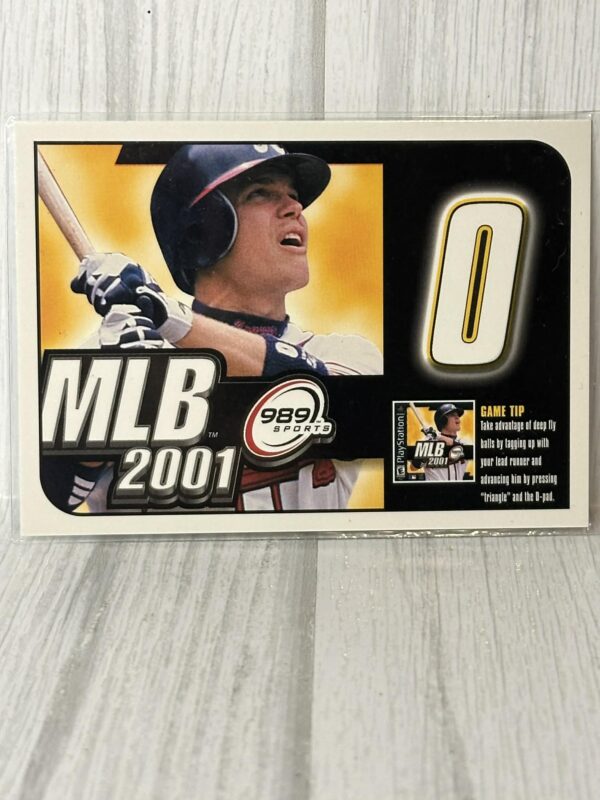 MLB 2001 Upper Deck Promo Game Card – 989 Sports PlayStation Insert – Rare Official Sweepstakes Card
